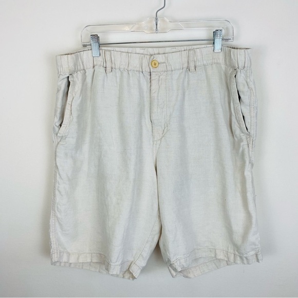 Tommy Bahama 100% Linen Shorts Size X-Large - Picture 1 of 8